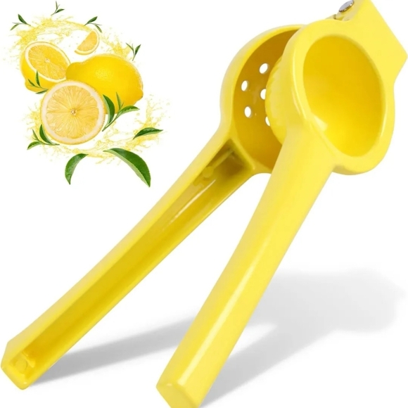 Yellow Lemon Squeezer Heavy Duty Metal Design - Picture 3 of 3